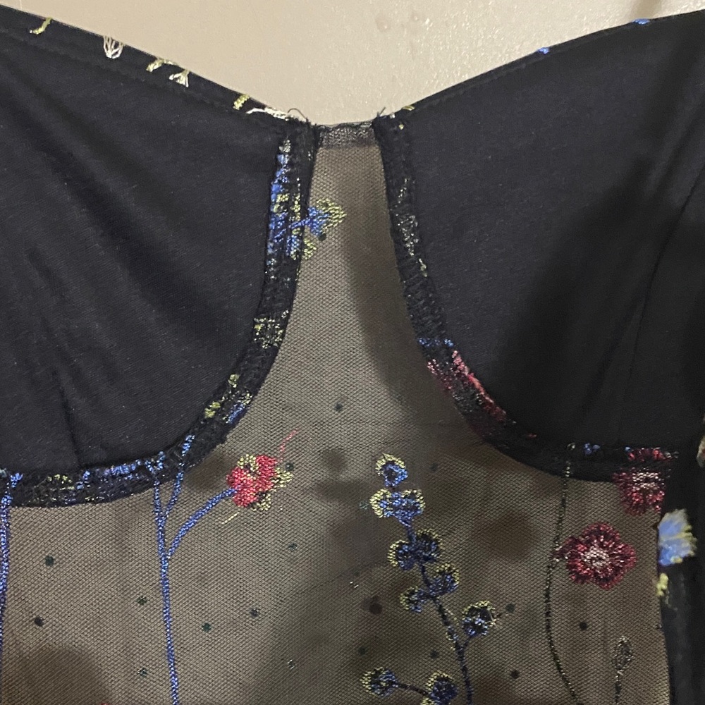 City Studio Black Floral Prom Dress - Picture 9 of 12